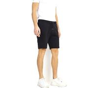 Pack of 2 Brave Soul Mens Jogging Fleece Shorts Sweat Jersey Comfy Elasticated Waist Joggers Casual Gym Bottoms Plain Loungewear Lounge Pants Running Short with Pockets Sweatpants (Black, L)