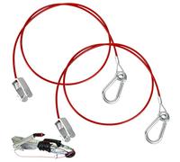 Pack of 2 Breakaway Rope Trailer 1 m Breakaway Rope Caravan Diameter 4 mm Brake Cable Trailer, Trailer Safety Rope Unbraked, Catch Rope for Unbraked Trailers, 150 kg Breaking Load Demolition Rope