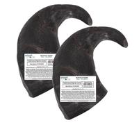 Pack of 2 Buffalo Horn Treat - Pet Dog Puppy Natural Snack Chew High Protein Reward For Good Behaviour - Promotes Dental Hygiene Supports Healthy Teeth & Gums Teething