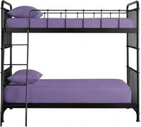 Pack of 2 Bunk Bed Sheets 2ft6 Small Single - Percale Bunk Sheets 25cm Deep Pocket, Soft Easy Care Microfiber Fitted Sheets, Breathable Non-Iron for Bunk Beds (76×190cm) (Lilac)