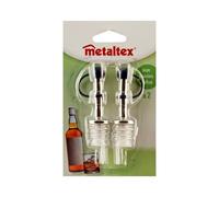 Pack of 2 caps with chrome dispensers