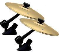 Pack of 2 Car Crash Cymbals, Car Vehicles Interior Decoration, Car Accident Drums, Easy Clip-on Mini Cymbals for Music Lovers, Make Driving More Fun, Easy Installation (Golden)