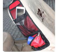 PACK OF 2 Car Multi Side Pocket Seat Storage Hanging Bag Organise Pouch - Red