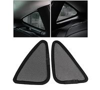 Pack of 2 Car Window Sun Shade for Tesla Model 3 X Y Sun Protection Accessories Triangle Protection Model Three Matte Blind Rear Window Sun Protection Net Covers (For Model 3)
