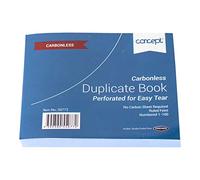[Pack of 2] Carbonless 100 Page Duplicate Books Invoice Receipt Lined A6 Numbered Pads