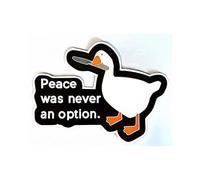 Pack of 2 Cartoon Duck Car Stickers, Calls for Peace, Art Vehicle Sticker, Waterproof, UV-Resistant, Motorcycle, Laptop, Dove of Peace, Weatherproof Peace Duck Decor Sticker for Car (12.5 cm x 9 cm)