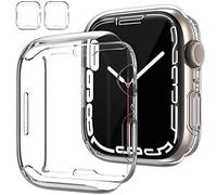 Pack of 2 Case for Apple Watch 10 46 mm Protective Case with Screen Protector, Hard PC 360° All-Round Anti-Scratch Anti Dust Ultra Thin Protective Case for Apple Watch 10 46 mm - Transparent