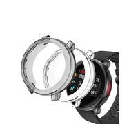 (Pack of 2) Case for Polar Vantage V3/Polar Vantage M3, yystao TPU Half Range Protective Case, Shock Absorbing, Lightweight, Black & Transparent