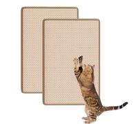Pack of 2 Cat Scratching Mat 50 x 25 cm Sisal Carpet Scratch Protection Self-Adhesive for Sofa and Wall Rabbit Scratching Mat Cat Scratching Board Wall Rabbit Accessories for Rodents for Biting