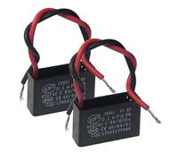(Pack of 2) CBB61 450V AC 0.1UF 5% 50/60Hz Run Capacitor Metallized Polypropylene Film for Ceiling Fan Motor Start