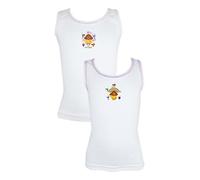 Pack of 2 CBeebies Hey Duggee Girls Vests Various Designs 18 - Rainbow 2-3 Years