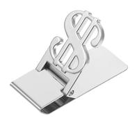 Pack of 2 Change Money Clip Wallet Money Clips Clip for Office Portable Small Clip Stainless Steel Money Clip Money Storage Clip Rustproof Money Clip, silver, 6x3.5cm