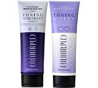 (Pack of 2) Charles Worthington Colourplex Toning ULTRA VIOLET Shampoo x 250ml & Colourplex Toning VIOLET Conditioner x 250ml