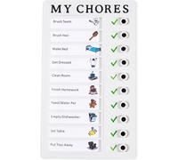 Pack of 2 Children's To-Do List Reusable Routine Planner with Slider, Dementia Task Planner for Children, Portable Memo Boards for Children, Adults, Schedule and Learning Planning Reminder