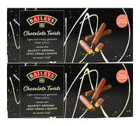 PACK OF 2 Chocolate Twist Wafer Rolls Infused with Baileys Irish Cream Liqu