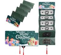Pack of 2 Christmas Money or Gift Card Holders 2026 Upgrade, with 10 Compartments, Christmas Cash Gifts Surprise, Surprise Christmas Cash Gift Envelope, Card Holder for All Anniversaries