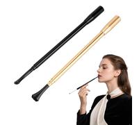 Pack of 2 Cigarette Holders, Cigarette Holder, Slim Cigarette Holder, Cigarette Holder for Women, Cigarette Extension for Carnival Party, Cosplay (Black, Gold)