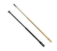 Pack of 2 Cigarette Holders, Vintage Long Extendable Rustproof Metallic Cigarette Holder, 5 mm Diameter Slim Cigarette Extension Women Men, for Carnival Party, Cosplay (Black, Gold)