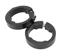 Pack of 2 Clamp Rings for Bicycle Handles, High-strength Clamping Jaws Made of Aluminum Alloy, Beautify the 22.2 Mm Bicycle Handlebar, Practical Practical Handles (Black)