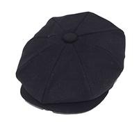 Pack of 2 - Classic Newsboy Cap Baker Boy Hat - 8 Panel Peaky Style, Tweed Gatsby Hat - Plain Design - Versatile and Stylish Headwear