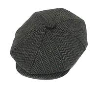 Pack of 2 - Classic Newsboy Cap Baker Boy Hat - 8 Panel Peaky Style, Tweed Gatsby Hat - Plain Design - Versatile and Stylish Headwear