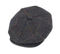 Pack of 2 - Classic Newsboy Cap Baker Boy Hat - 8 Panel Peaky Style, Tweed Gatsby Hat - Plain Design - Versatile and Stylish Headwear