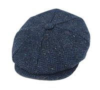 Pack of 2 - Classic Newsboy Cap Baker Boy Hat - 8 Panel Peaky Style, Tweed Gatsby Hat - Plain Design - Versatile and Stylish Headwear
