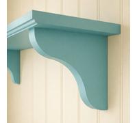 Pack Of 2 Classic Wooden Shelf Brackets - Mdf (Moisture Resistant) - Unpainted - 186mm X 186mm X 25mm (By Trims & Co.)