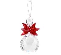 Pack of 2, Clear K9 Crystal ball Suncatcher Pendant Pendant Prisms Pendant of the Wedding Ornaments Christmas Decoration Red