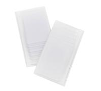 Pack of 2 Clear Plastic Wallet Inserts, Vinyl Sleeves Made for Credit Cards, Driver License, Pictures, Student IDs and Trimmed Photos, Clear, Checkbook