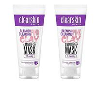 Pack of 2 Clearskin Blemish Clearing Pink Clay 4-minute Mask 2 x 75ml by Avon