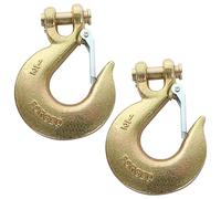 Pack of 2 Clevis Slip Hook 1/2 Inch Forged Steel Safety Hook Suitable for 13MM Chain Heavy Duty Grab Hook for Trailer Truck Transport Towing Winch Hook