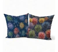 Pack of 2 Color Simple44 Cushion Covers 26x26in Square Super Soft Decorative Pillow Cases, Durable & Machine Washable with Invisible Zipper Cushion Covers for Living Room Sofa Home Decoration P-J-4384