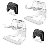 Pack of 2 Controller Holder, Controller Holder for PC/Switch/Xbox/PS3/PS4/PS5/Pro Controller, Universal Wall Mount Headset Holder, Non-Slip Stable Tabletop Gaming Accessory Stand