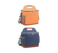 Pack of 2 Cool Bag Lunch Box, 13 L Lunch Bag for Food, Warm/Cold Hold Function for Lunch Box, Portable Picnic Bag, Lunch Bag, Insulated Thermal Bag for Beach, Work, Travel 29.5 x 19.5 x 25 cm (C)