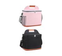 Pack of 2 Cool Bag Lunch Box, 13 L Lunch Bag for Food, Warm/Cold Hold Function for Lunch Box, Portable Picnic Bag, Lunch Bag, Insulated Thermal Bag for Beach, Work, Travel 29.5 x 19.5 x 25 cm (W)
