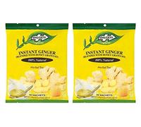 (Pack of 2) Dalgety Instant Ginger Herbal Tea Bag 270g (30 Sachets)- Blended with Honey Granules