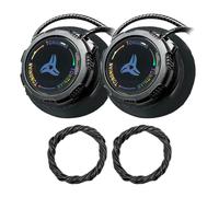 Pack of 2 Dartboard Pattern Elastic Shoelaces with Twist Lock - No Tie Required - Quick Release for Sports, Casual and Canvas Shoes - Unisex - Black - 120cm