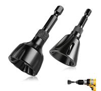 Pack of 2 deburring bit chamfering tool, deburring metal, chamfer tool 3-20 mm, 5-25 mm, deburring tool for external chamfers, screws, bolts, pipes, stainless steel, copper, fasteners