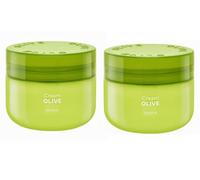 Pack of 2 Deliplus Olive Body Cream with Shea Butter [2 Jars x 300 ml]