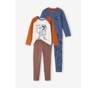 Pack of 2 Dino Pyjamas for Boys indigo