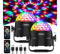 【Pack of 2】 Disco Lights 360°Rotation Sound Activated, Disco Ball Lights
