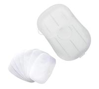 Pack of 2 Disposable Hand Washing Cleaning Sheets Travel Soap Bath Convenient Portable Easy to Use for Camping Hiking BBQ Activity Safe Paper in Pocket-Size Box