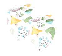 Pack of 2 Dog Bandanas Turtle Hedgehog Bird Pattern Pet Scarf Kerchiefs Cats Dogs Bibs Bandana