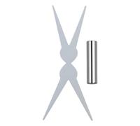 Pack of 2 Double Head Nails Art Magnets Scissor Shape and Cylinder for Creative Designs Double Ended