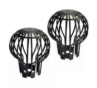 Pack Of 2 Downpipe Filter Guard - 2pk Silverline 225800 - filter guard 2pk silverline downpipe 225800