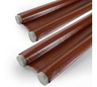 Pack of 2 Draught Excluders for Doors 96 cm, Wind Stopper Door Seal Bottom Double Seal Draught Excluder, Door Seal Draught Excluder Sound Insulation Door Air Stopper (Brown)