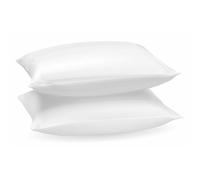 (Pack of 2) Duck FEATHER AND DOWN Pillows, Hotel Quality Anti Dust Mite 100% Cotton Cover, Hypo-Allergenic Pillows