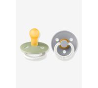 Pack of 2 Dummies, BIBS Colour, Size 1 from 0 to 6 mo. sage green