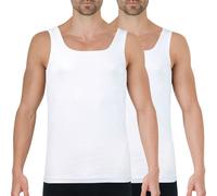 Pack of 2 Duo Eco Vest Tops in Cotton white/white